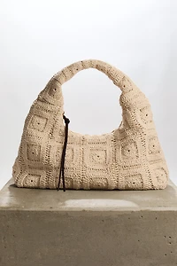 Crochet-Look Handbag