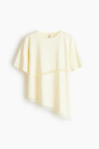 Lace-Trimmed T-Shirt