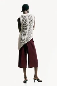 Dressy Linen-Blend Culottes