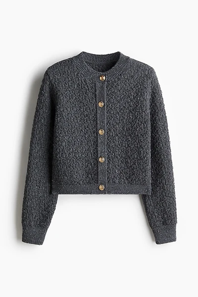 Textured-Knit Cardigan