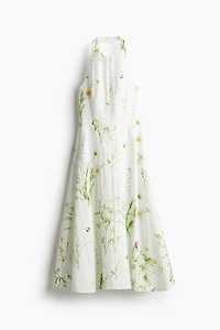 Flared Halterneck Dress