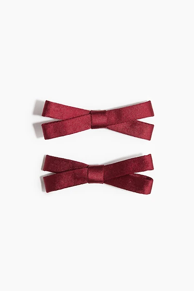 2-Pack Bow Hair Clips