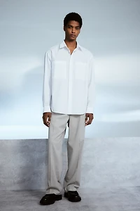 Chemise ample en popeline