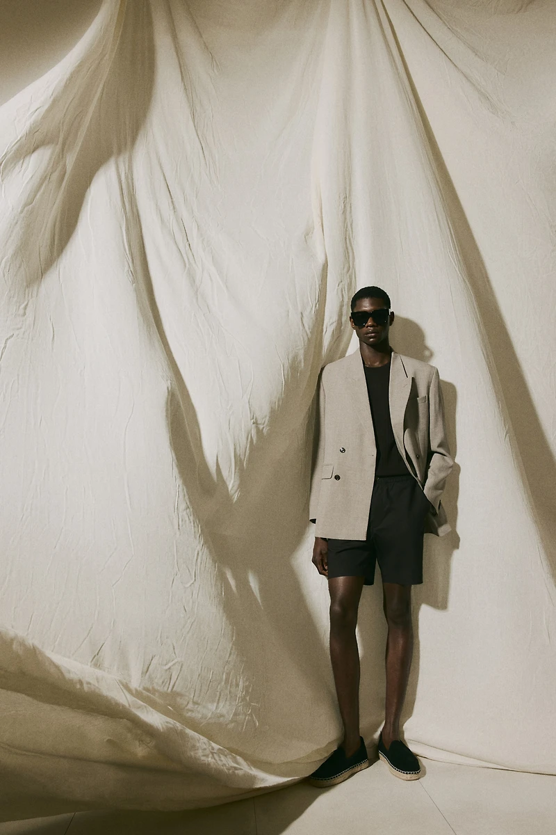 Relaxed-Fit Poplin Shorts