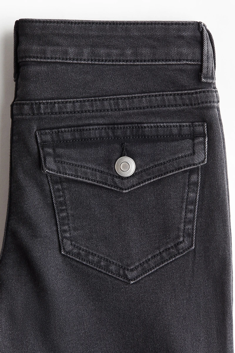 Jean évasé taille basse