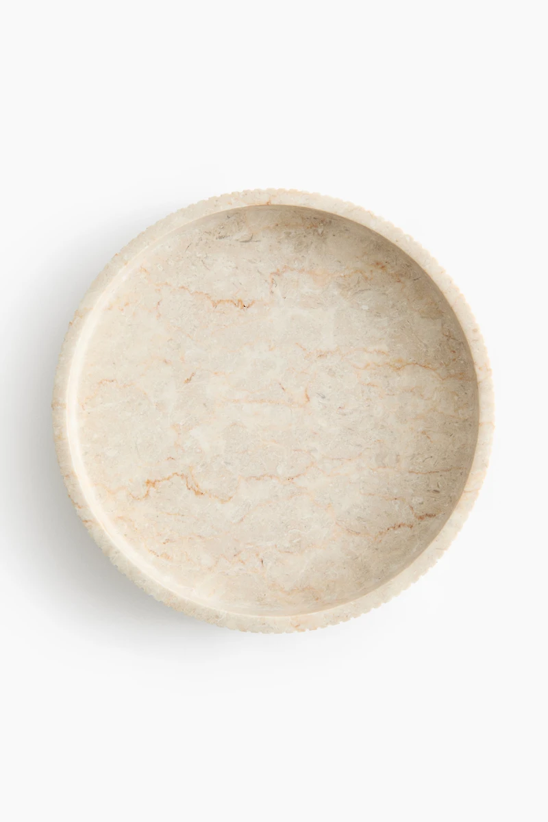 Plateau rond en marbre