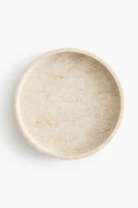 Plateau rond en marbre