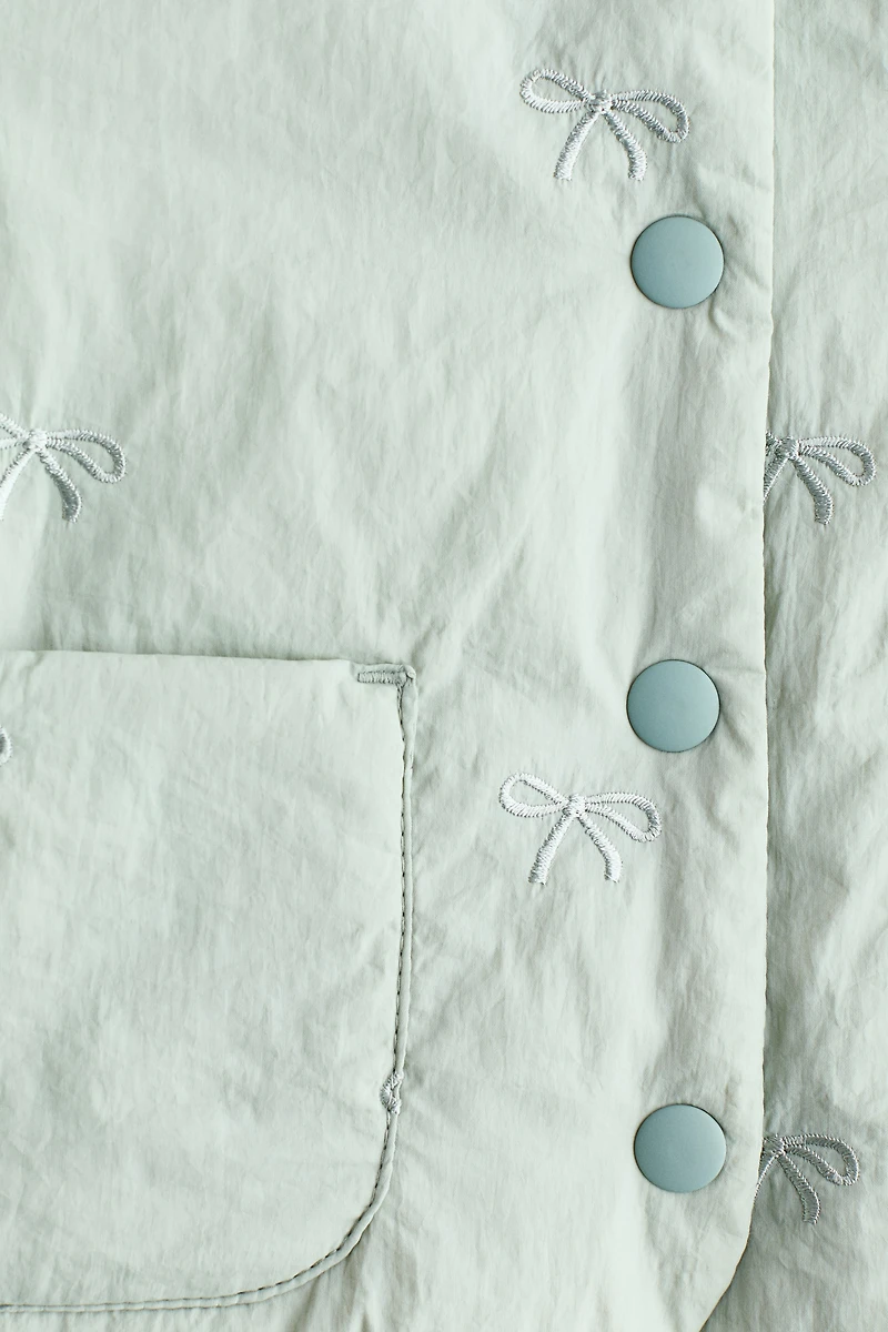 Embroidered-Detail Jacket