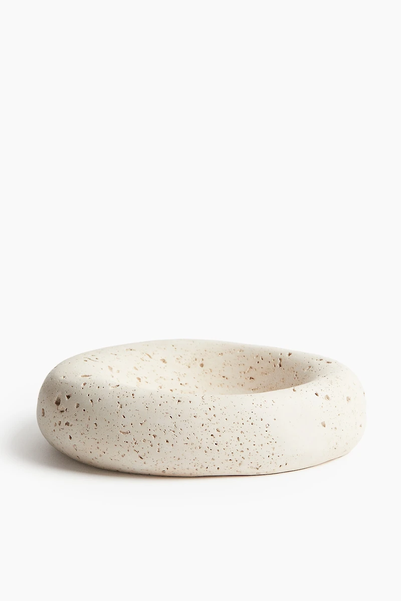Large Asymmetric Stoneware Bowl