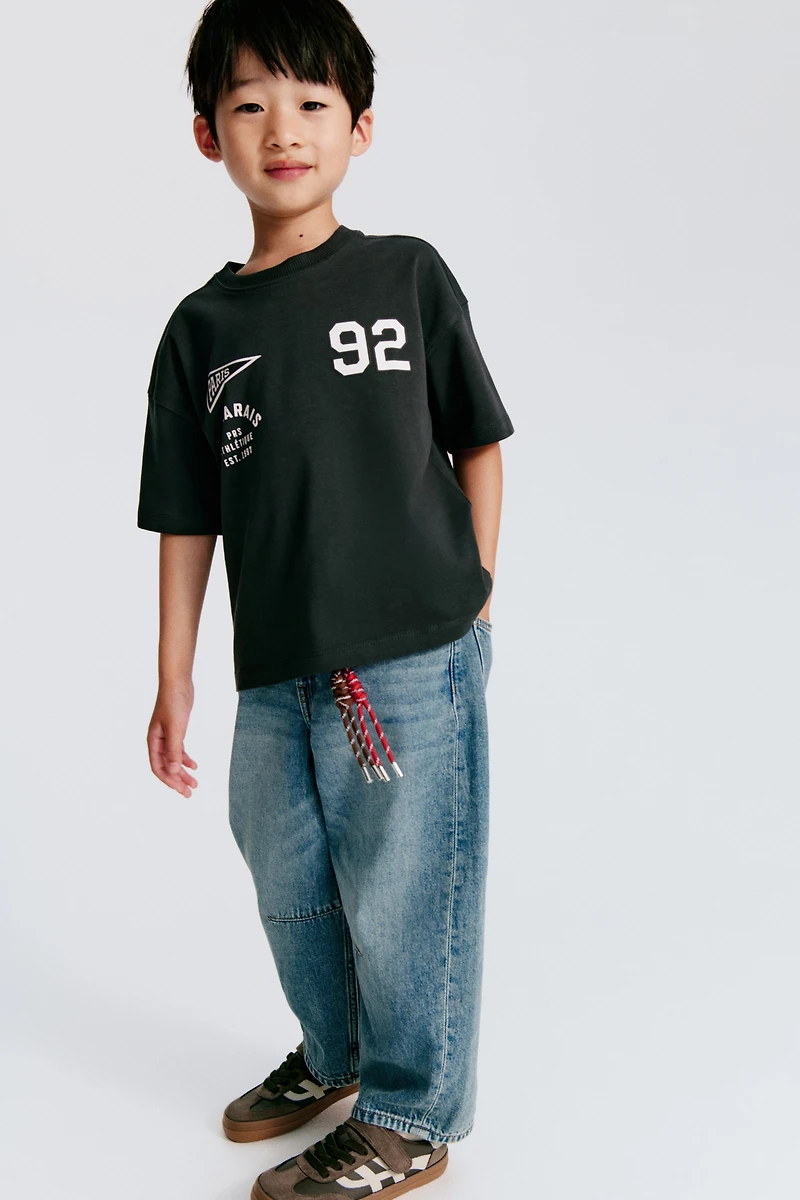 Loose-Fit Barrel-Leg Jeans