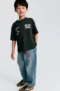 Loose-Fit Barrel-Leg Jeans