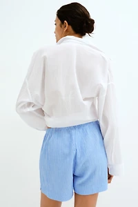 MAMA Drawstring Muslin Shorts