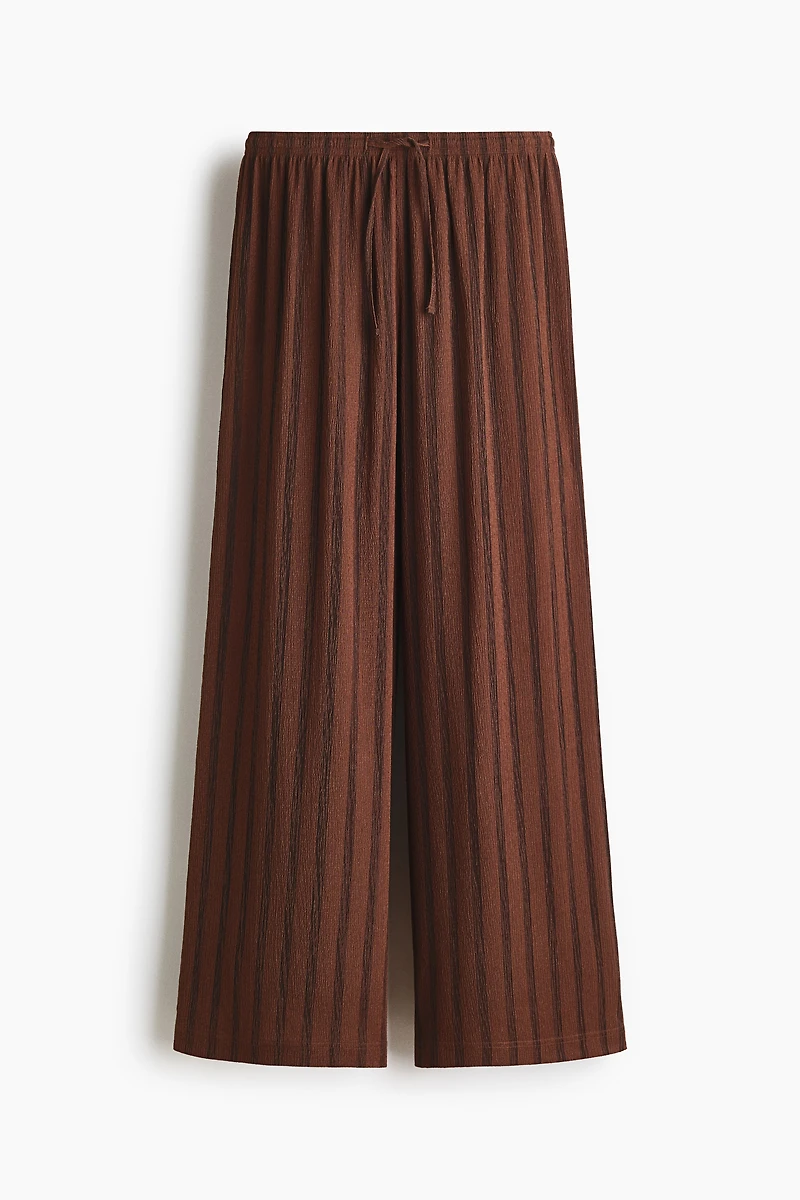 Pantalon large avec taille élastique