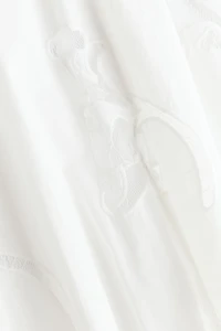 Cotton Dress with Eyelet Embroidery