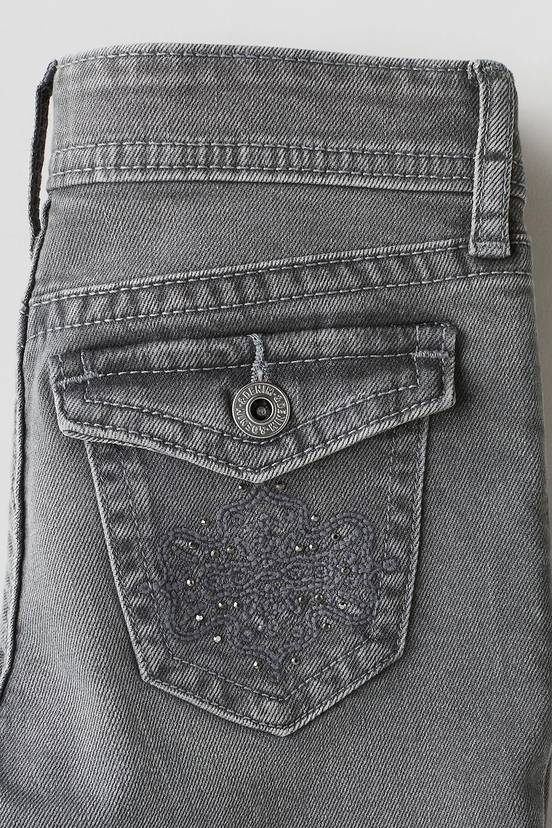 Flared Leg Low Jeans