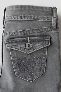 Flared Leg Low Jeans