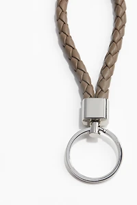 Keyring with leather loop