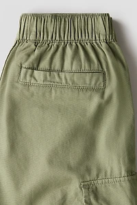 Cotton Canvas Parachute Pants