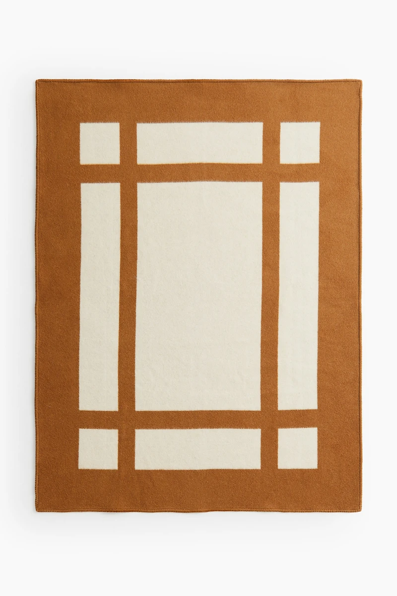 Couverture en laine mélangée