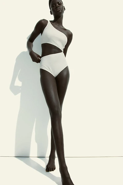 Padded-Cup Cutout Swimsuit