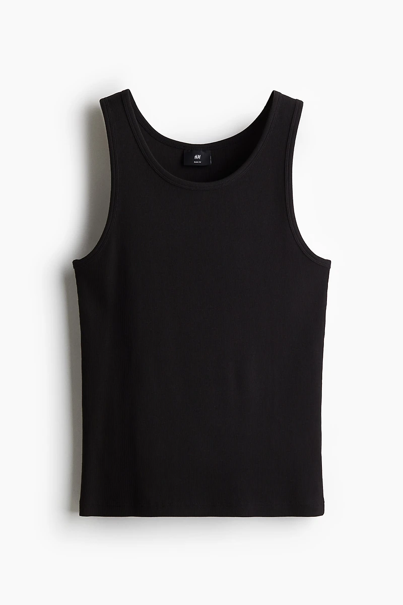 Slim Fit Ribbed Tank Top