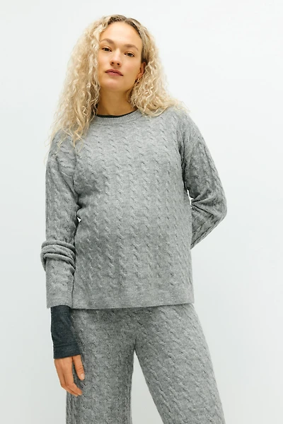 MAMA Chandail en tricot torsadé