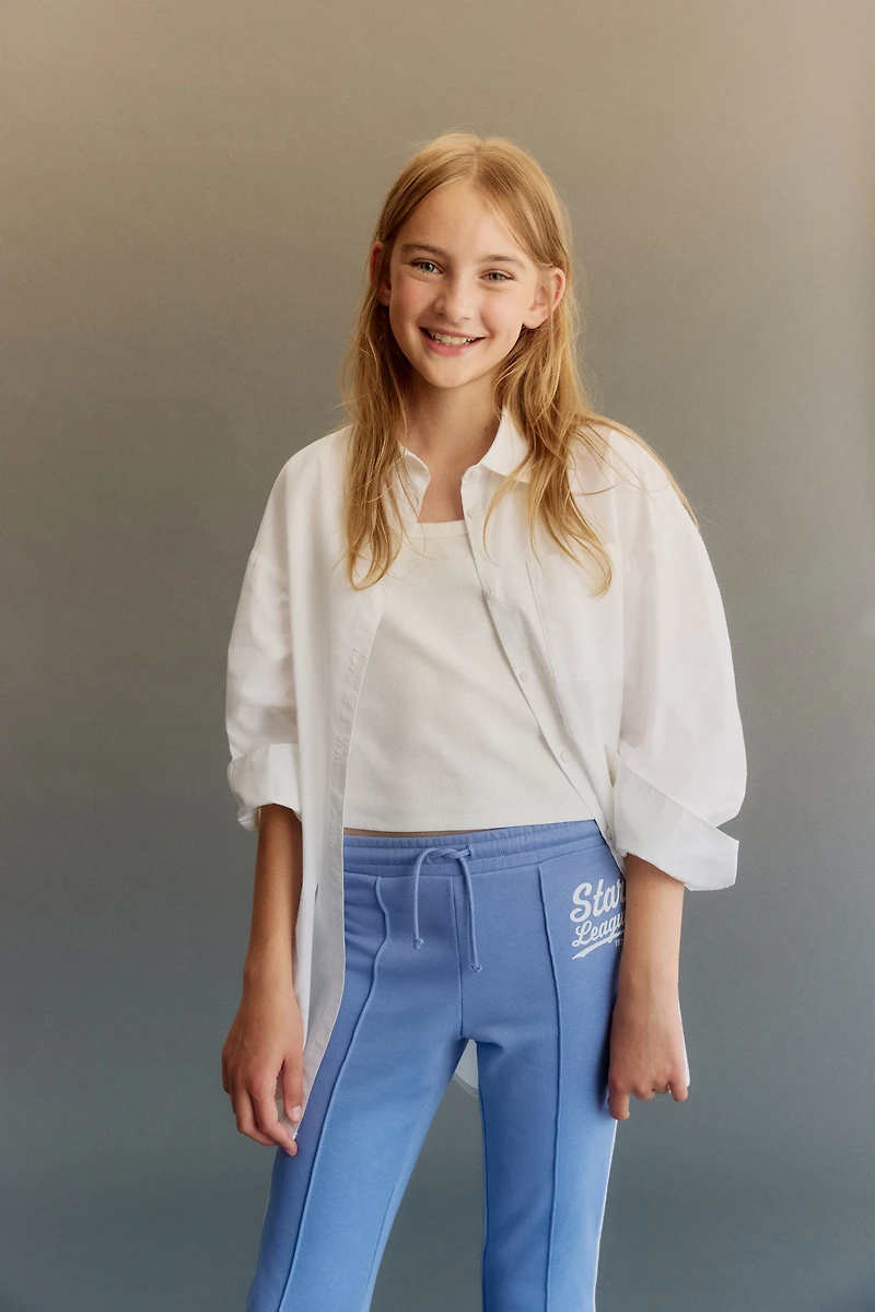 Flared Creased Joggers