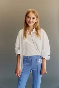 Flared Creased Joggers
