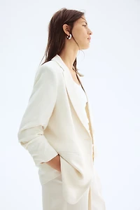 Gathered-Sleeve Jacket
