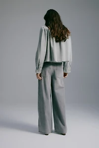 Wide-Leg Regular Waist Jeans