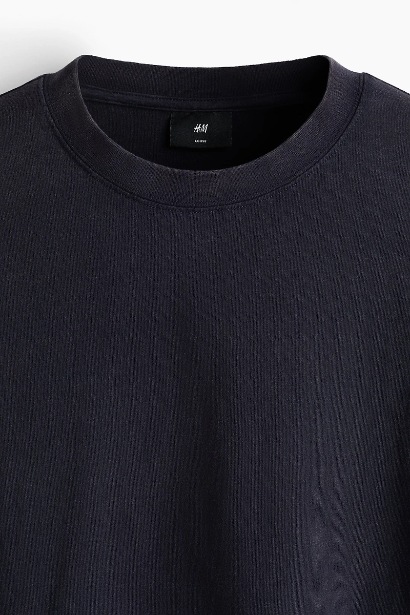 Loose-Fit Printed Long-Sleeved Shirt