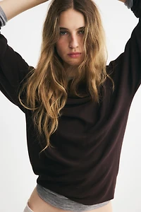 Off-the-Shoulder Sweater