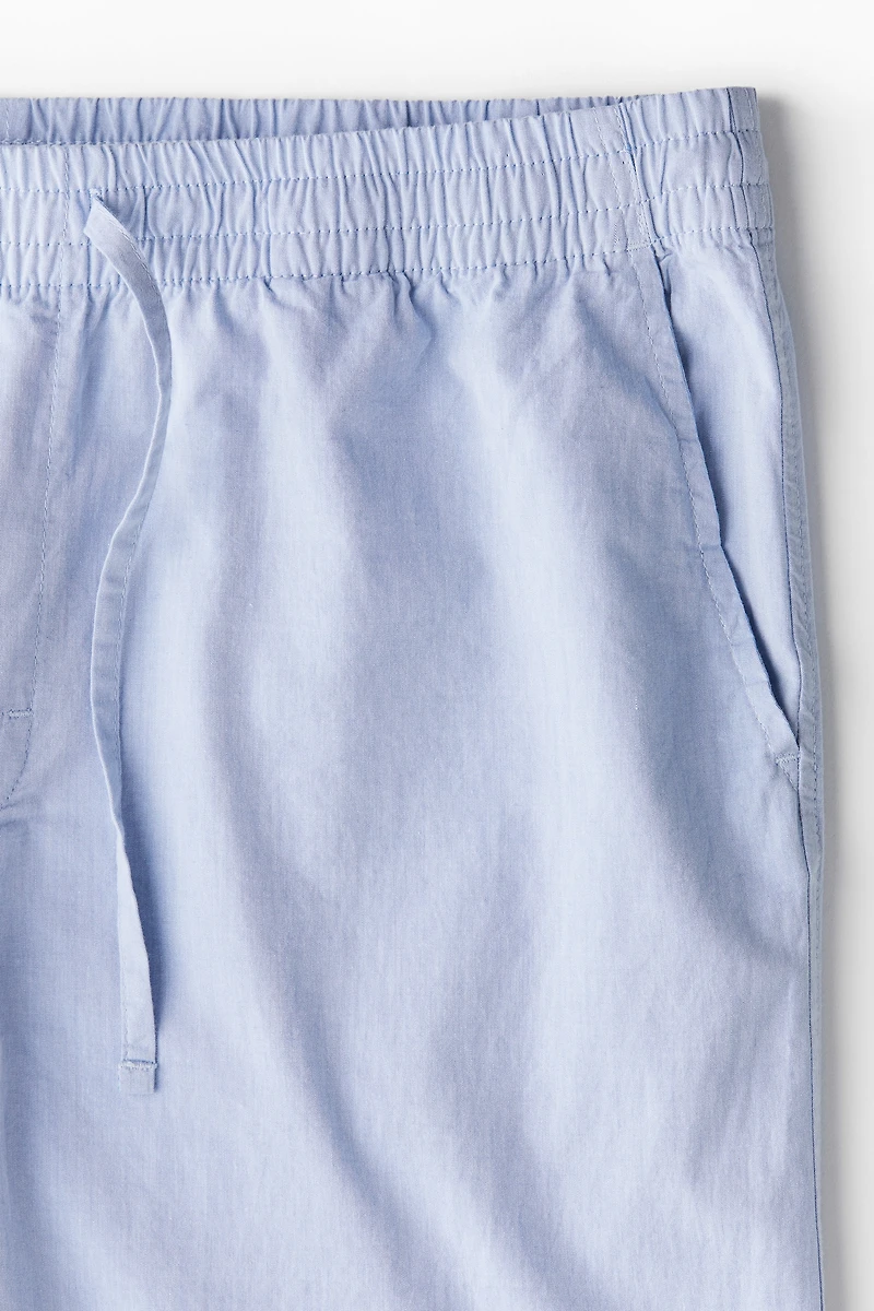 Pantalon décontracté en popeline
