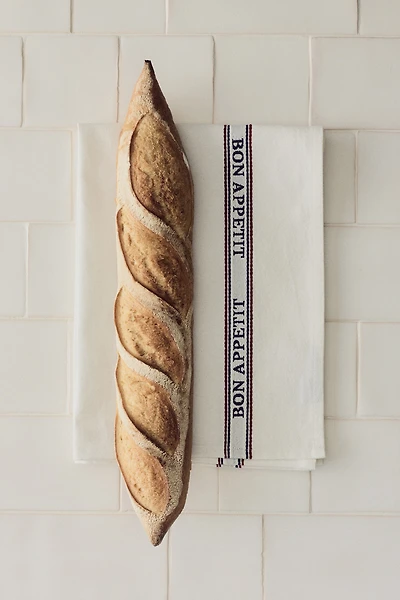 Linen-Blend Tea Towel