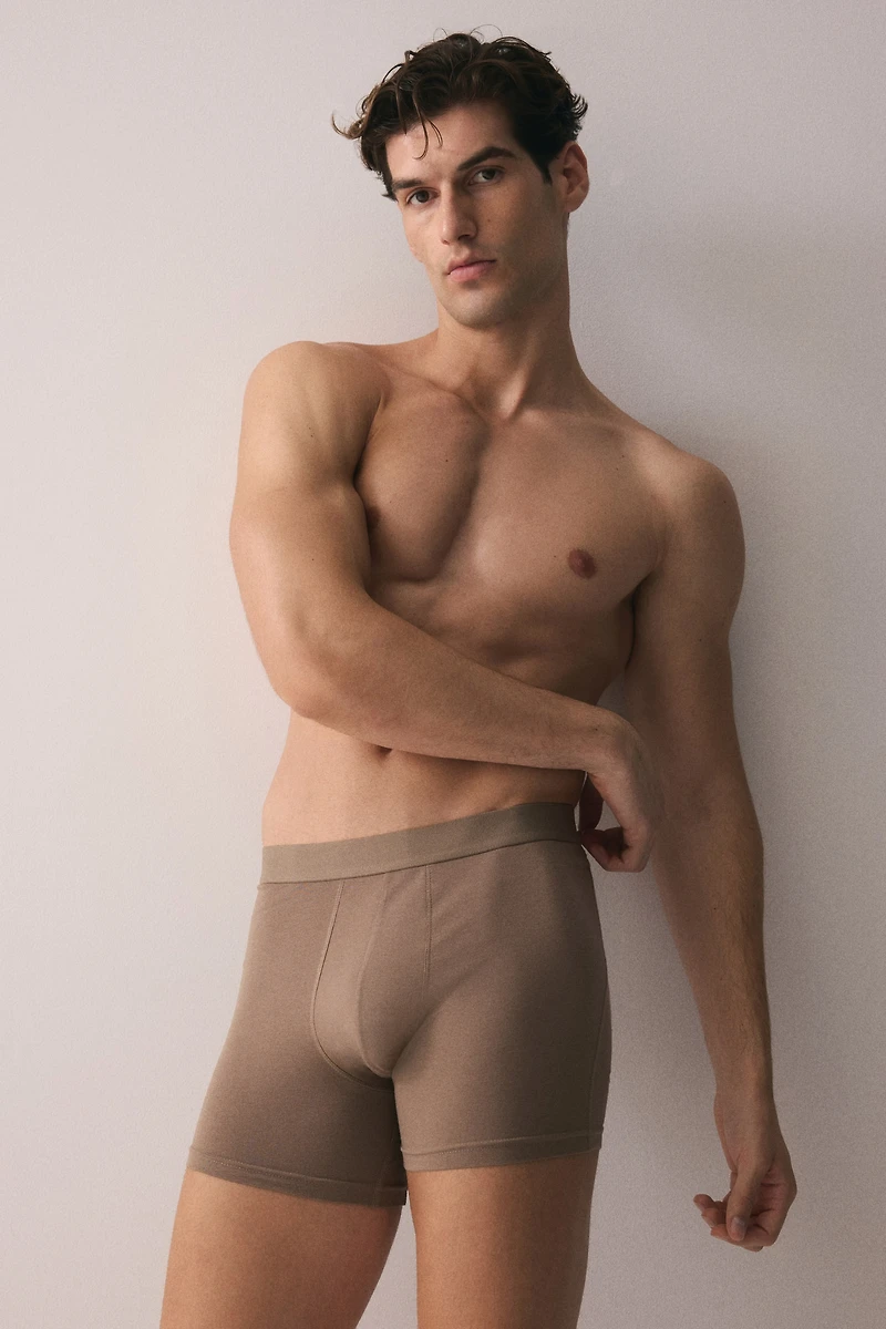 3-pack Mid-Length Boxer Briefs with Lycra®