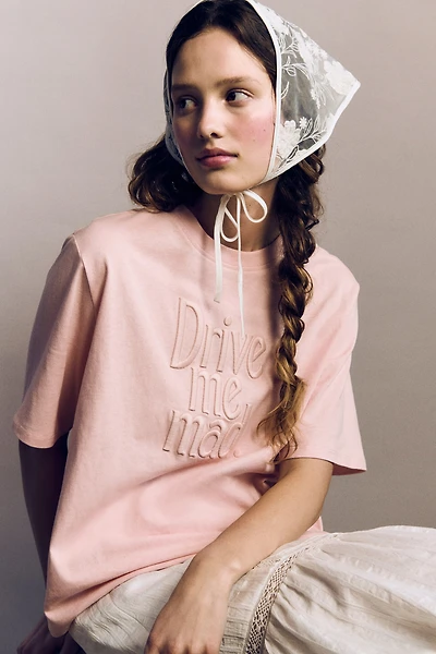 Embroidered-Detail T-Shirt