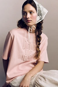 Embroidered-Detail T-Shirt