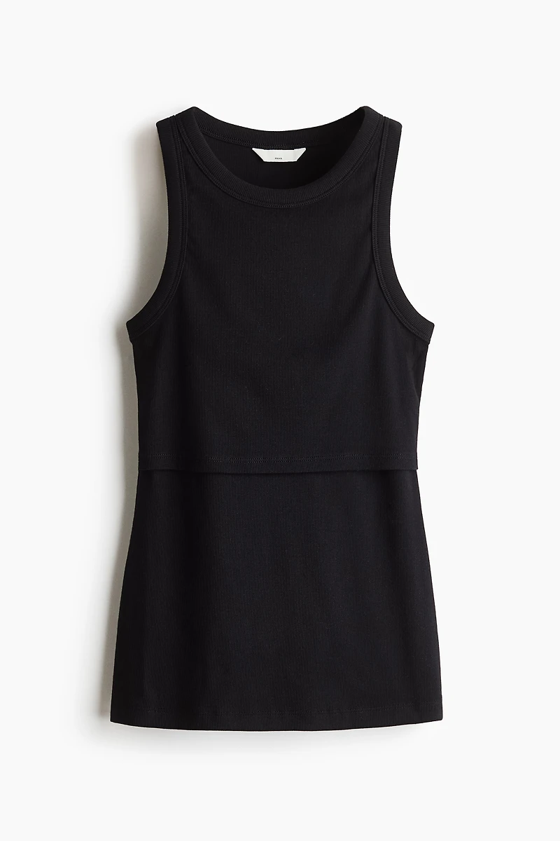 MAMA Ribbed Nursing Tank Top