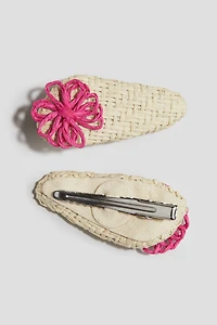 2-Pack Straw Hair Clips