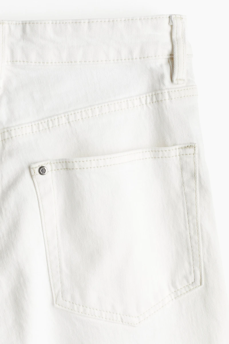 Wide High Cropped Jeans