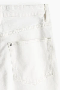 Wide High Cropped Jeans