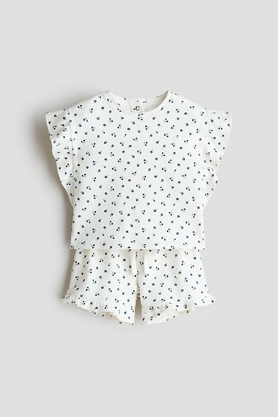 Ensemble 2 pièces en coton à motif