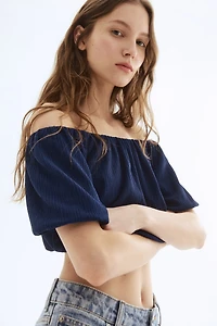 Haut court épaules nues