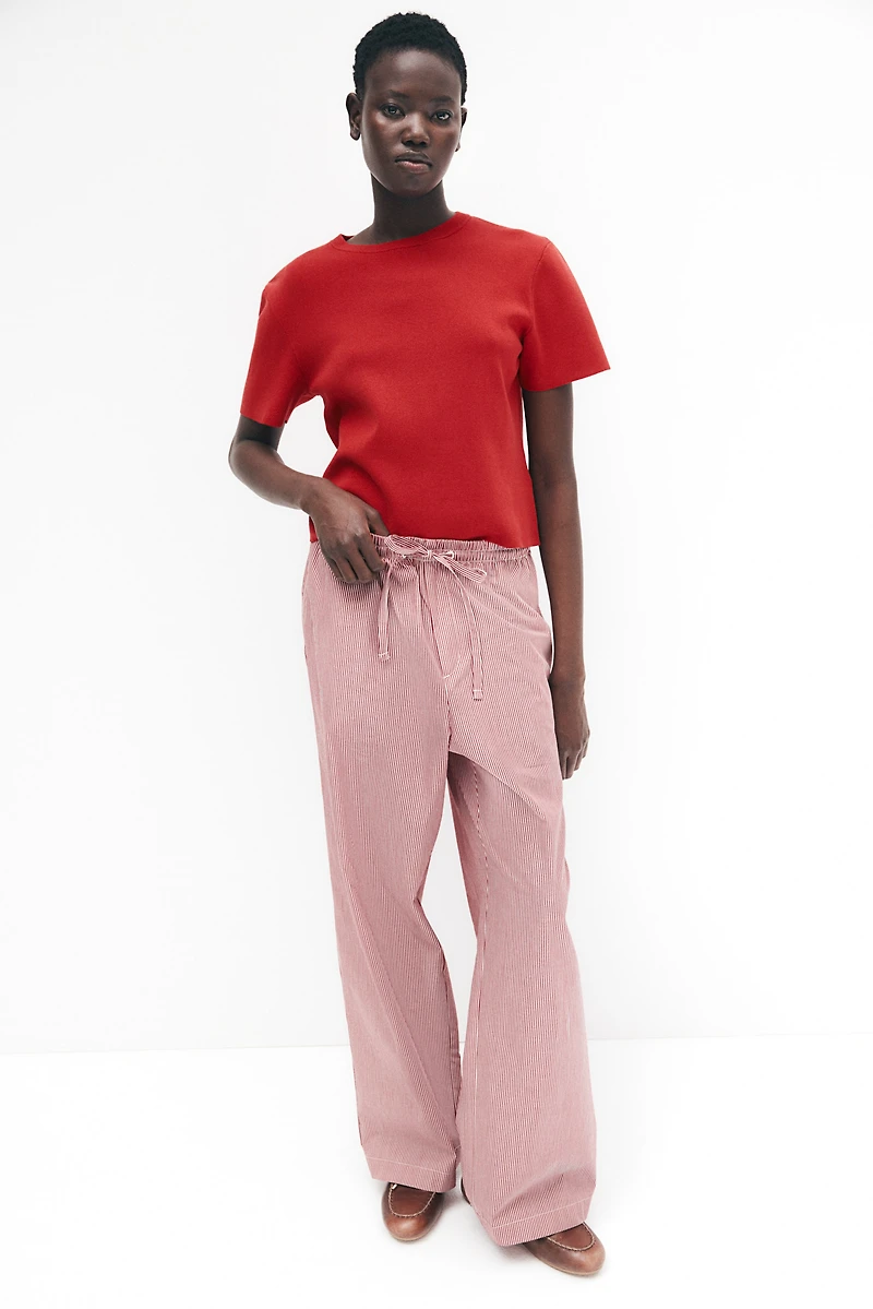 Fine-Knit T-Shirt