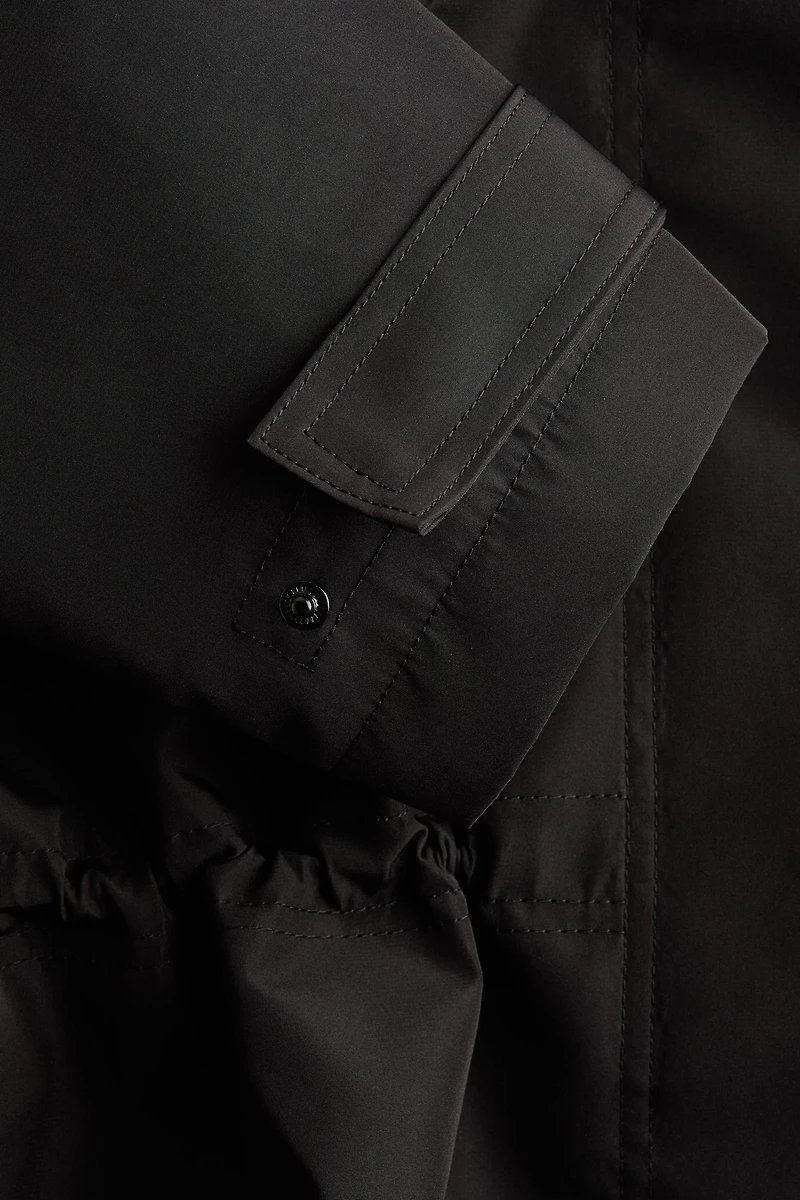 Hooded Peplum Jacket