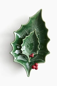 Large Decorative Stoneware Serving Bowl