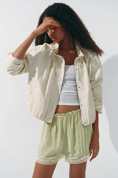 Drawstring-Detail Balloon-Leg Shorts