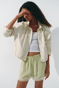 Drawstring-Detail Balloon-Leg Shorts