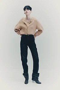 Alpaca-Blend Cardigan