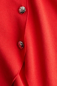 Short-Sleeved Jersey Cardigan